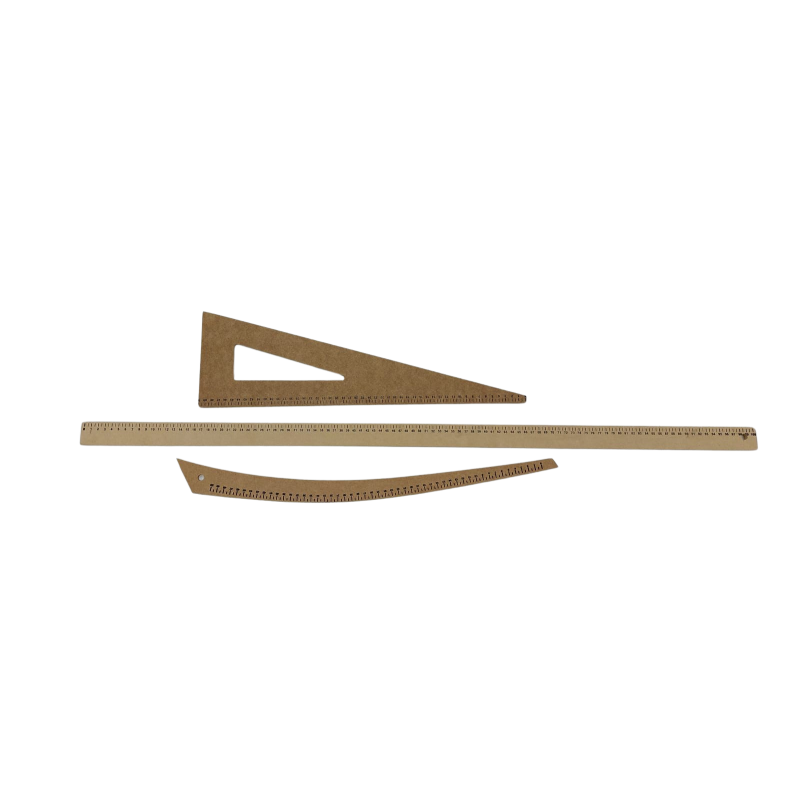 Juego de reglas para costura trupan 3 unidades