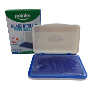 Almohadilla para sellos azul