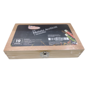Maleta de pinturas acrílicas + accesorios