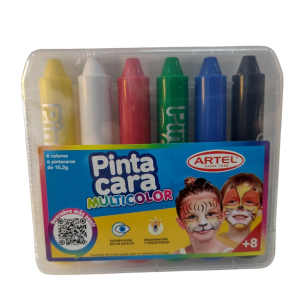 Pinta caritas 6 colores Artel