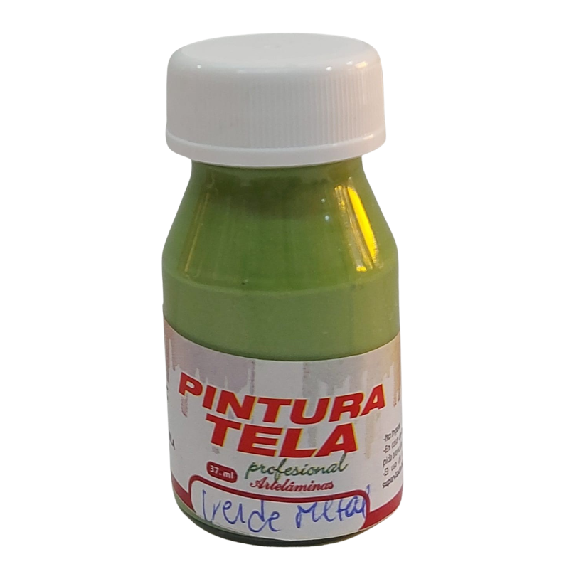 Pintura para telas Color 609 Metalico Esmeralda Artelaminas 37mL