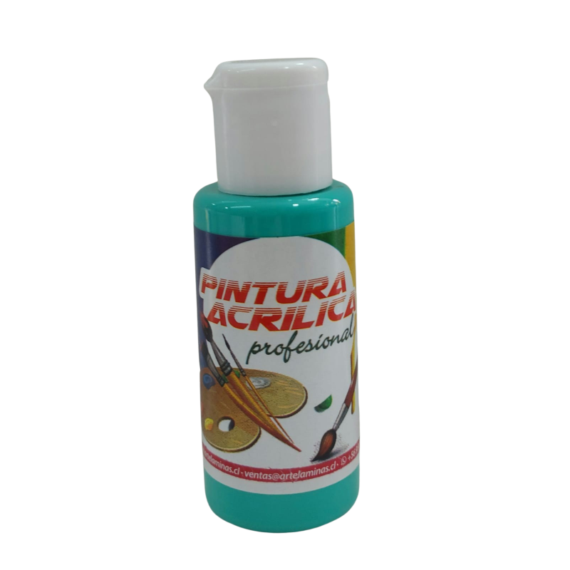 Pintura acrilica Color 66 Verde Mar Artelaminas 50mL