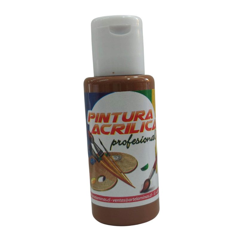 Pintura acrilica Color 21 Sombra tostada Artelaminas 50mL