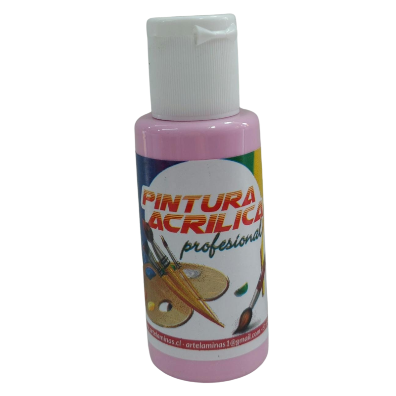 Pintura acrilica Color 38 Rosa suave Artelaminas 50mL