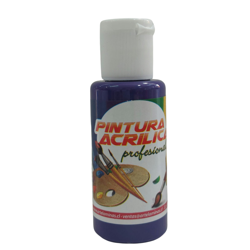 Pintura acrilica Color 10 Violeta Artelaminas 50mL