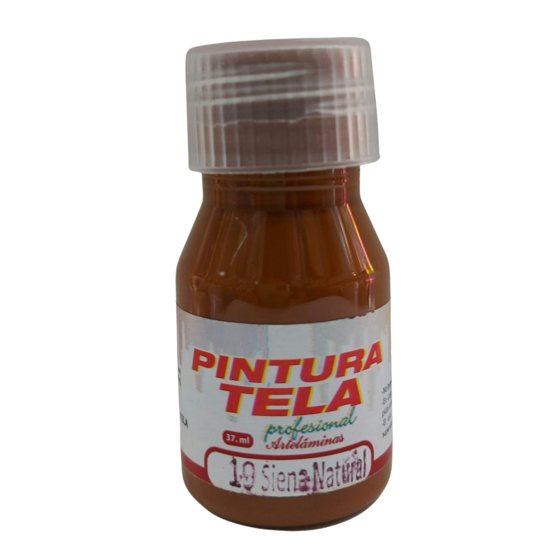 Pintura para telas Color 19 Siena Natural Artelaminas 37mL