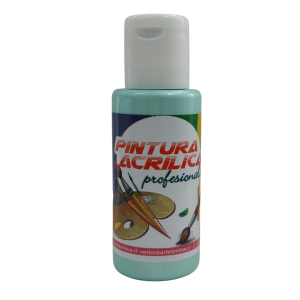 Pintura acrilica Color 615 Metalico Verde pastel Artelaminas 50mL