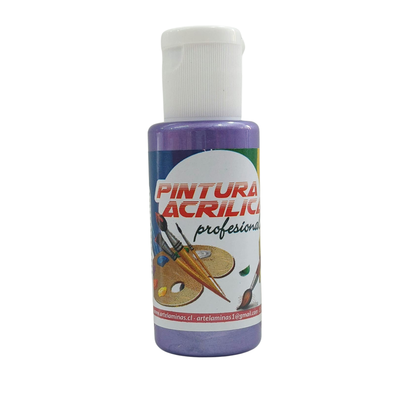 Pintura acrilica Color 643 Metalico Violeta Artelaminas 50mL