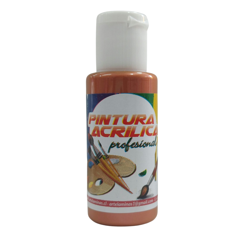Pintura acrilica Color 657 Metalico Naranja Artelaminas 50mL