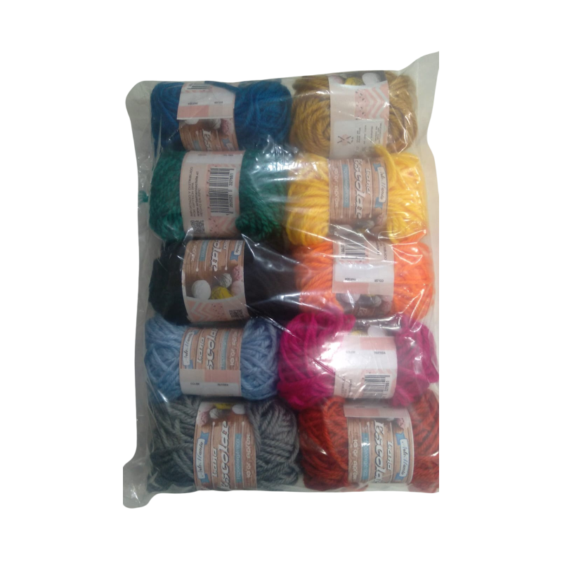 Lana escolar 10gr x10