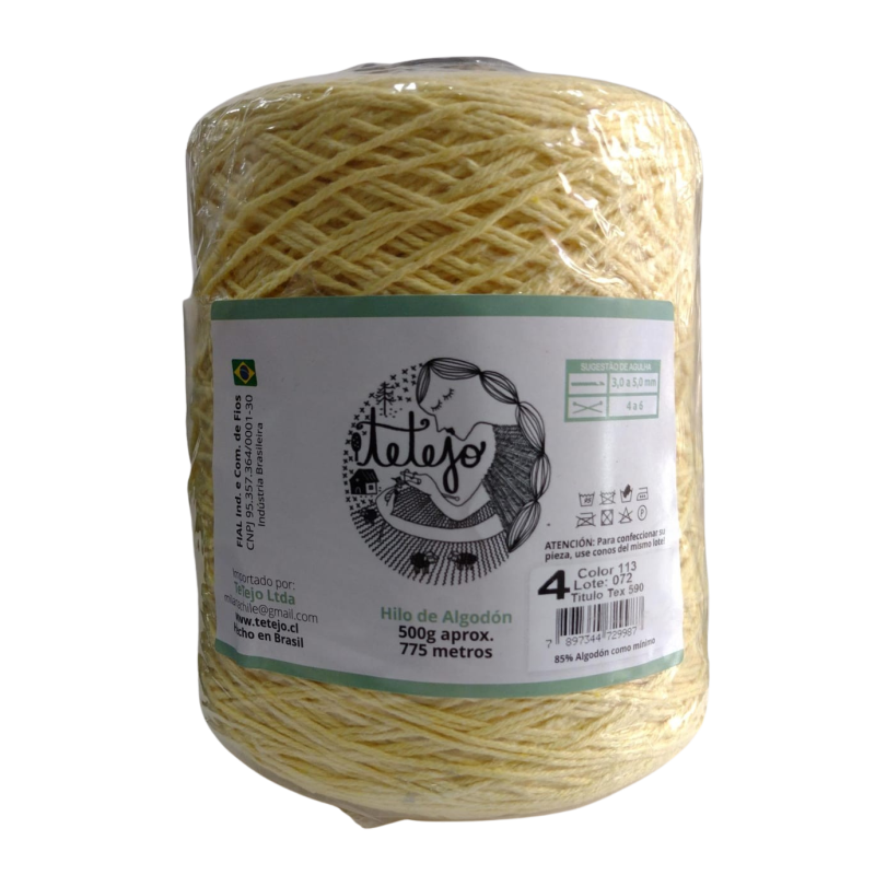 Hilo Tetejo algodon N4 500gr 113