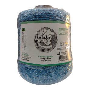 Hilo Tetejo algodon lurex N4 500g 56P