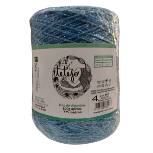 Hilo Tetejo algodon lurex N4 500g 56D