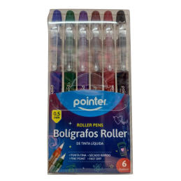 Boligrafo roller 0.5mm X6