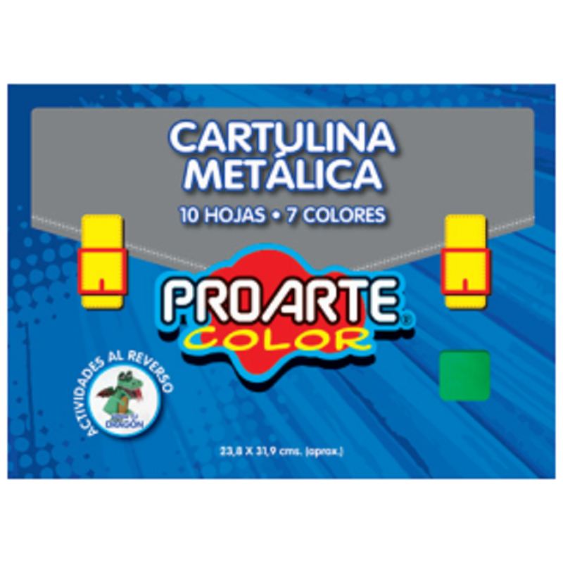 Cartulina metálica 10 hojas 23.8X31.9
