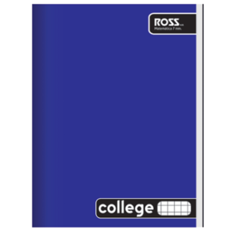 Cuaderno cuadro 7mm 80hojas college Ross