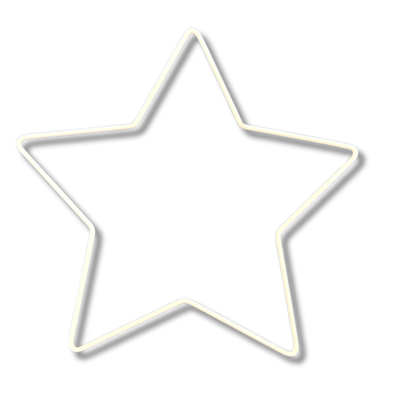 Estrella metálica 20cms