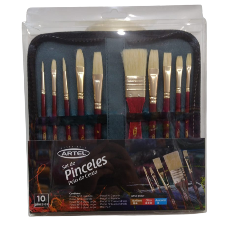Set de pinceles artel X10 unidades