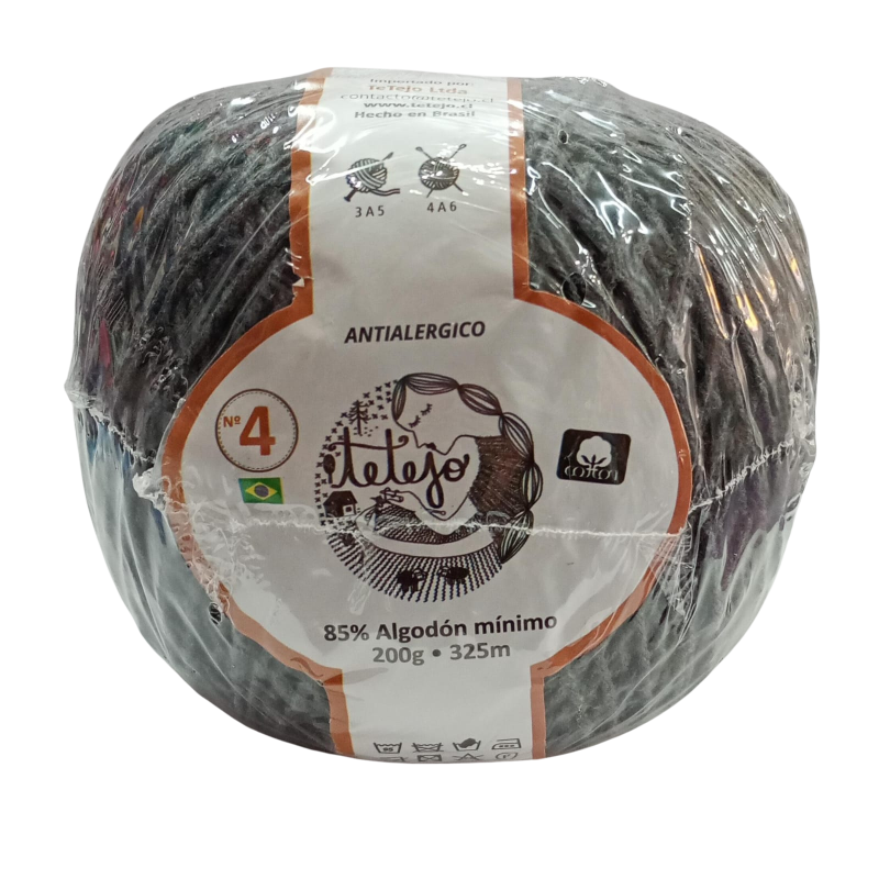 Hilo Tetejo algodon N4 200gr 190