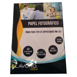 Papel fotográfico autoadhesivo A4 200gr X20