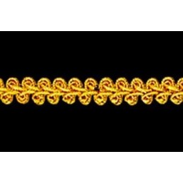 Pasamaneria trenzada dorada 10mm