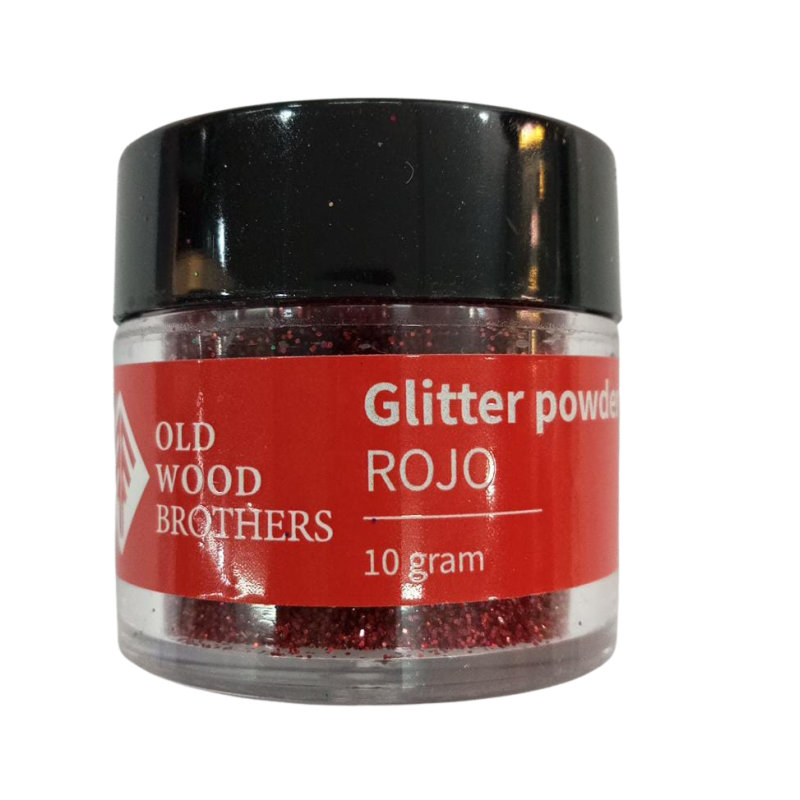 Glitter fino 10gr para uso en resina Rojo G02