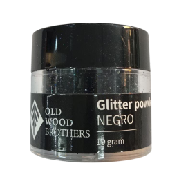 Glitter fino 10gr para uso en resina Negro G07