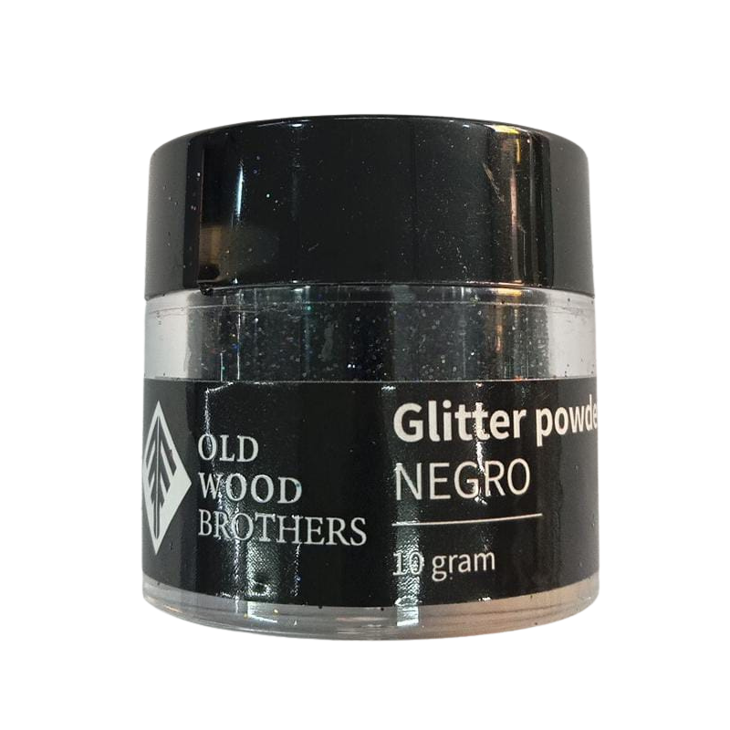 Glitter fino 10gr para uso en resina Negro G07