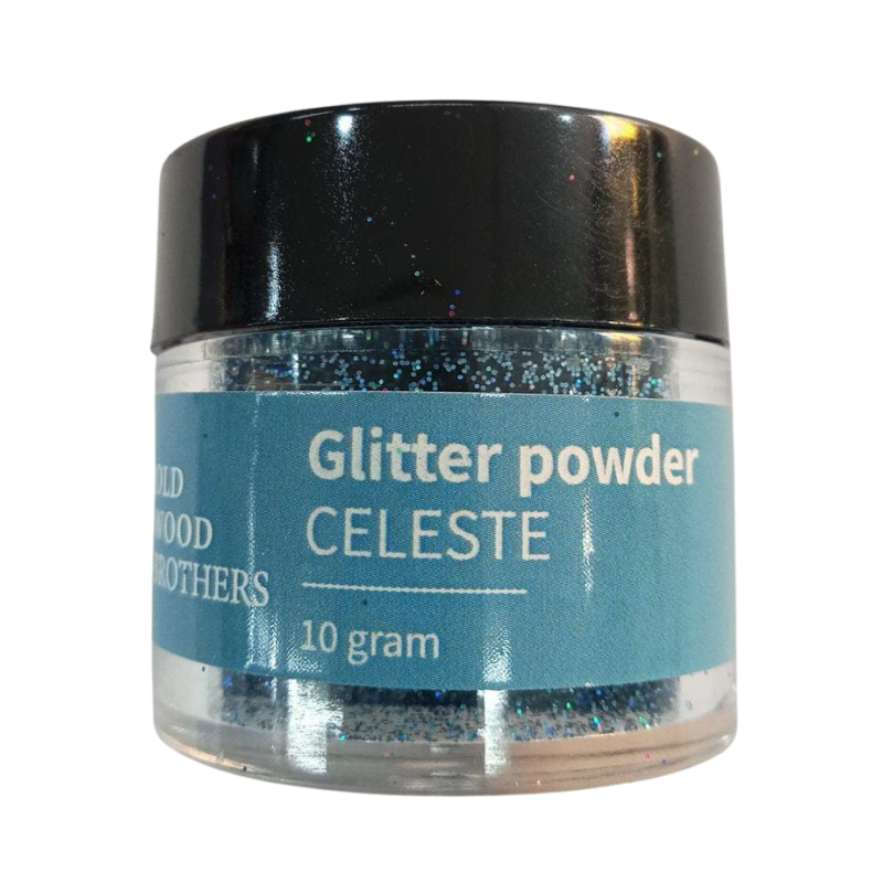 Glitter fino 10gr para uso en resina Celeste G11