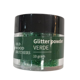 Glitter fino 10gr para uso en resina Verde G15