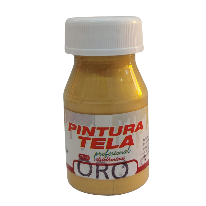 Pintura para telas Color 601 Metalico Oro Artelaminas 37mL