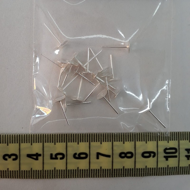 Base para aros plateado chico