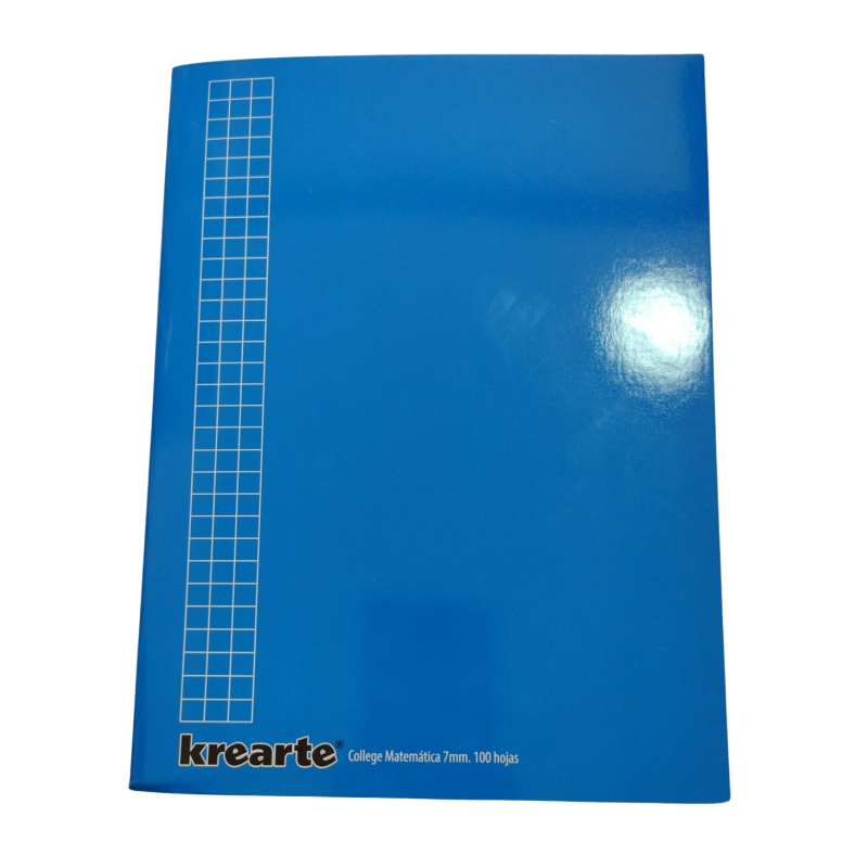 Cuaderno cuadro 7mm 80hojas college Krearte