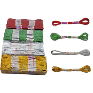 Hilo de bordar madeja Lurex