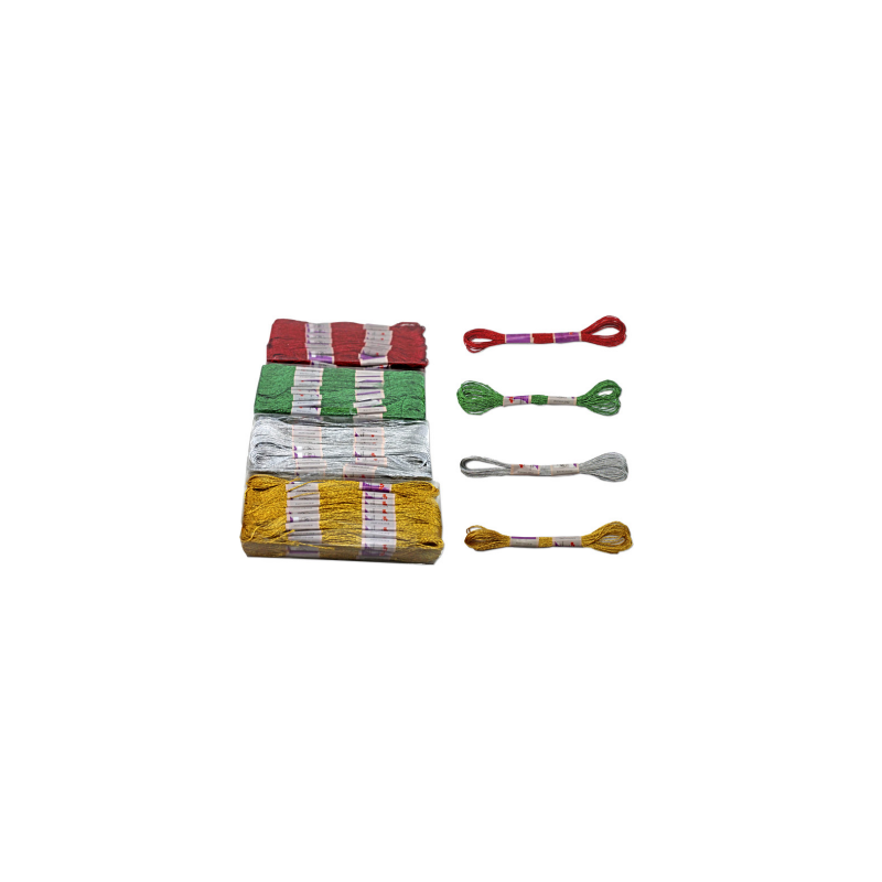 Hilo de bordar madeja Lurex