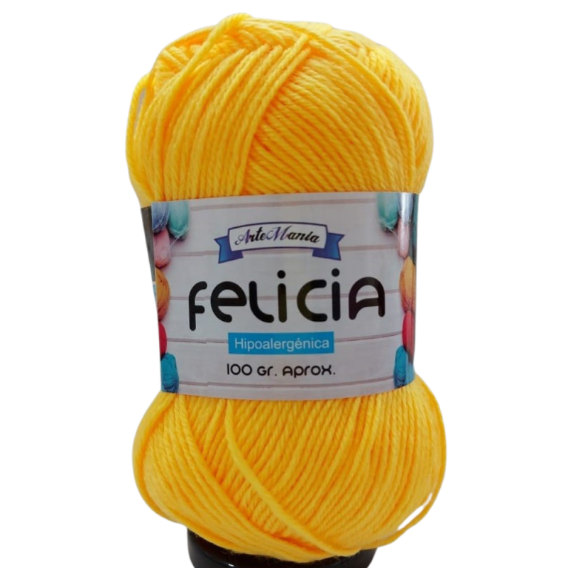 Lana ArteMania Felicia 100gr 1002 Amarillo claro