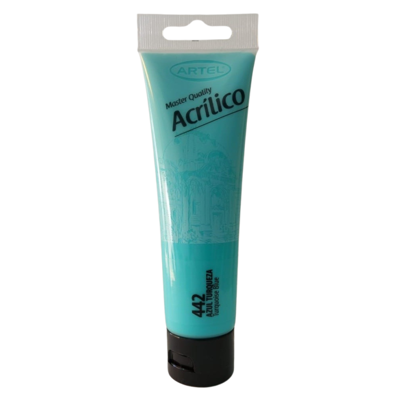 Artel Pintura Acrilica Master Quality 100ml color 442 azul turquesa