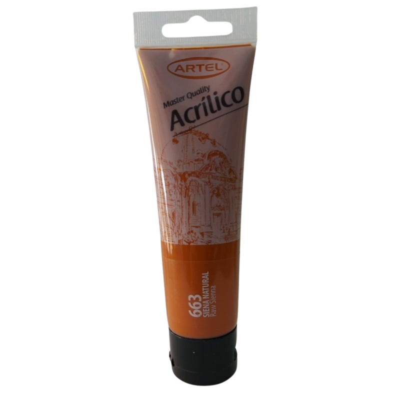 Artel Pintura Acrilica Master Quality 100ml color 663 siena natural