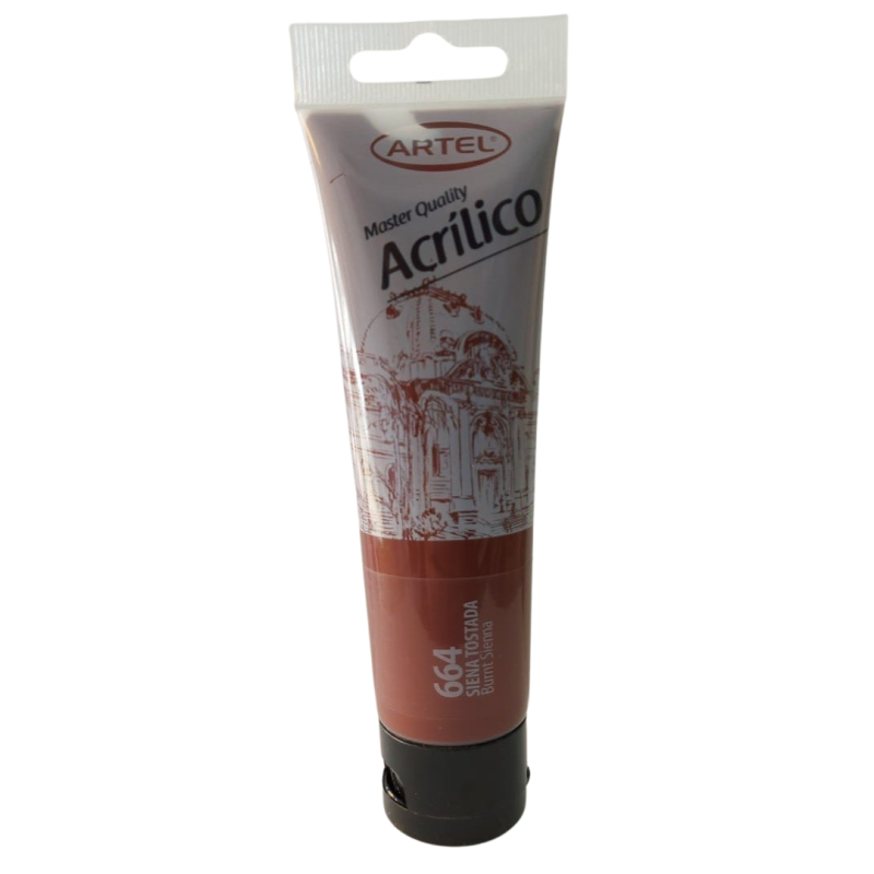 Artel Pintura Acrilica Master Quality 100ml color 664 siena tostada