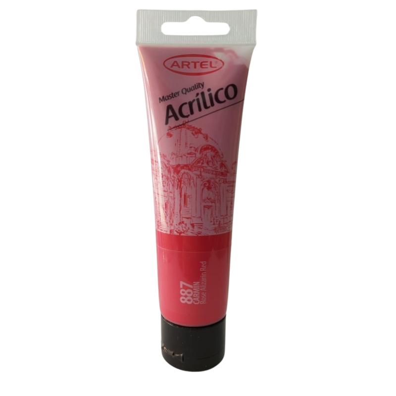 Artel Pintura Acrilica Master Quality 100ml color 887 carmin