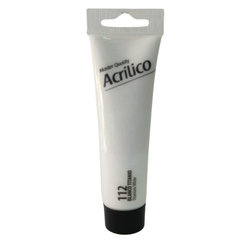 Artel Pintura Acrilica Master Quality 35ml color 112 blanco titanio