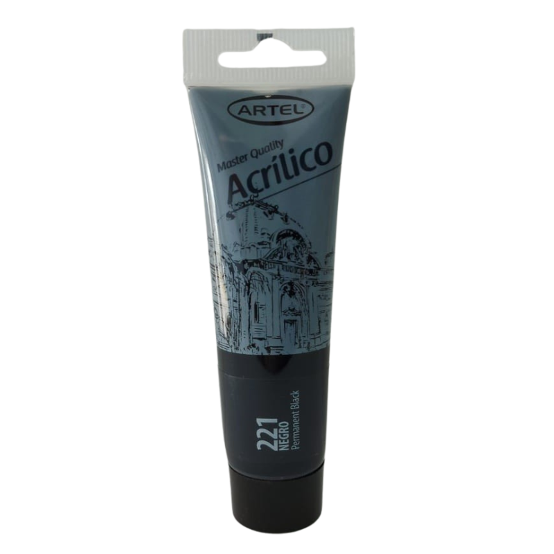 Artel Pintura Acrilica Master Quality 35ml color 221 negro