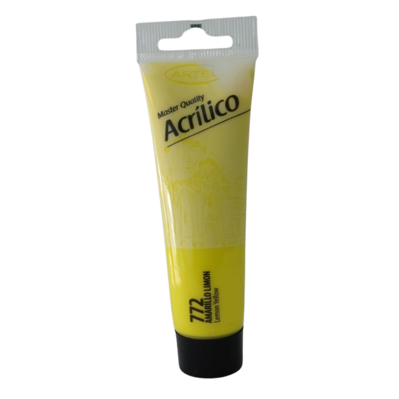 Artel Pintura Acrilica Master Quality 35ml color 772 amarillo cadmio limon
