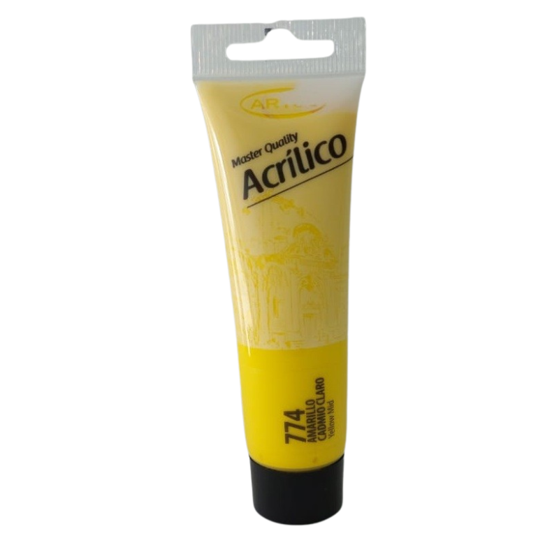Artel Pintura Acrilica Master Quality 35ml color 774 amarillo cadmio claro