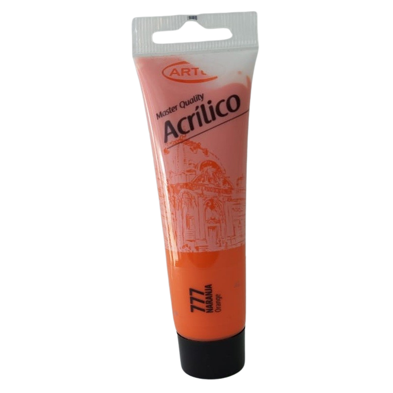 Artel Pintura Acrilica Master Quality 35ml color 777 naranja
