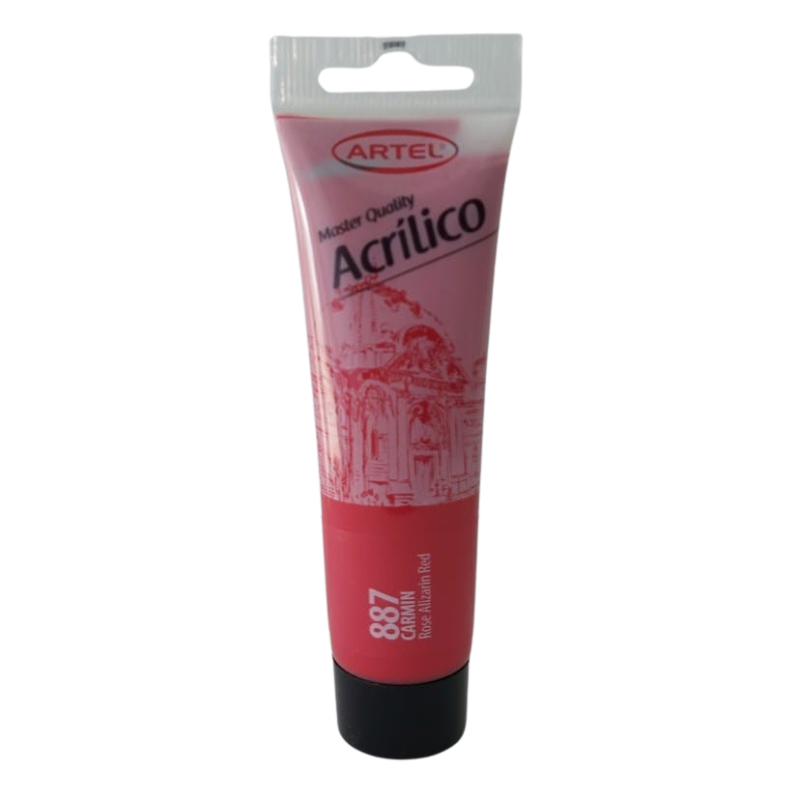 Artel Pintura Acrilica Master Quality 35ml color 887 carmin