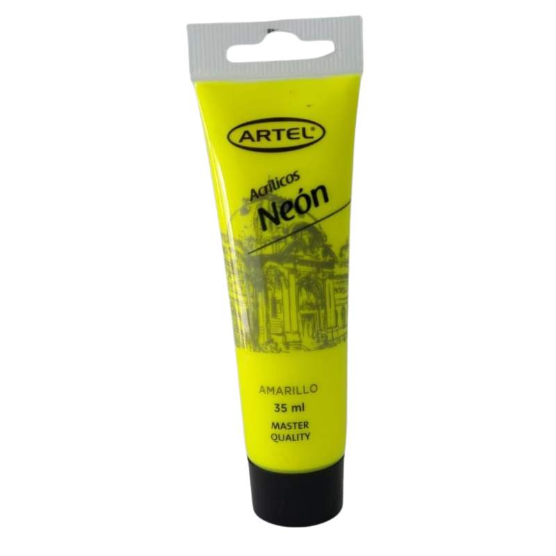 Artel Pintura Acrilica Master Quality 35ml color 820 amarillo neon