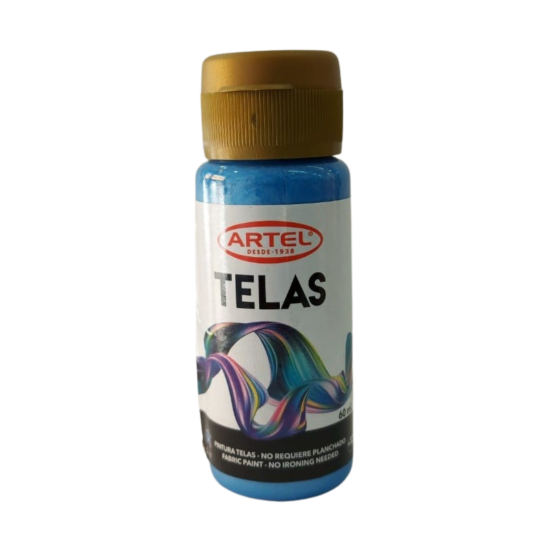 Artel Telas 60ml color 344 metalico azul