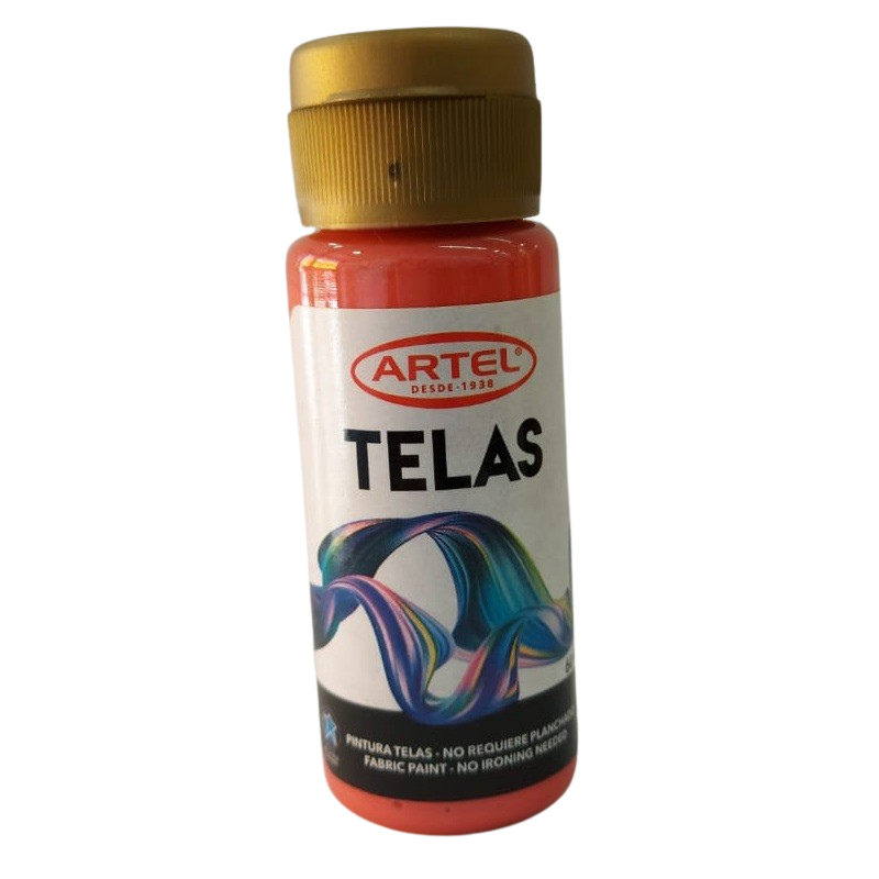 Artel Telas 60ml color metalico rojo