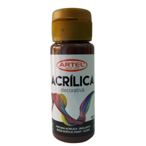 Artel Acrílico decorativo 60ml color 601 chocholate oscuro